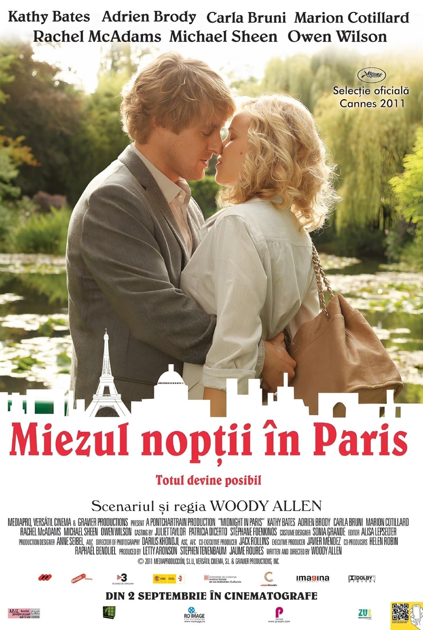Miezul nopții în Paris