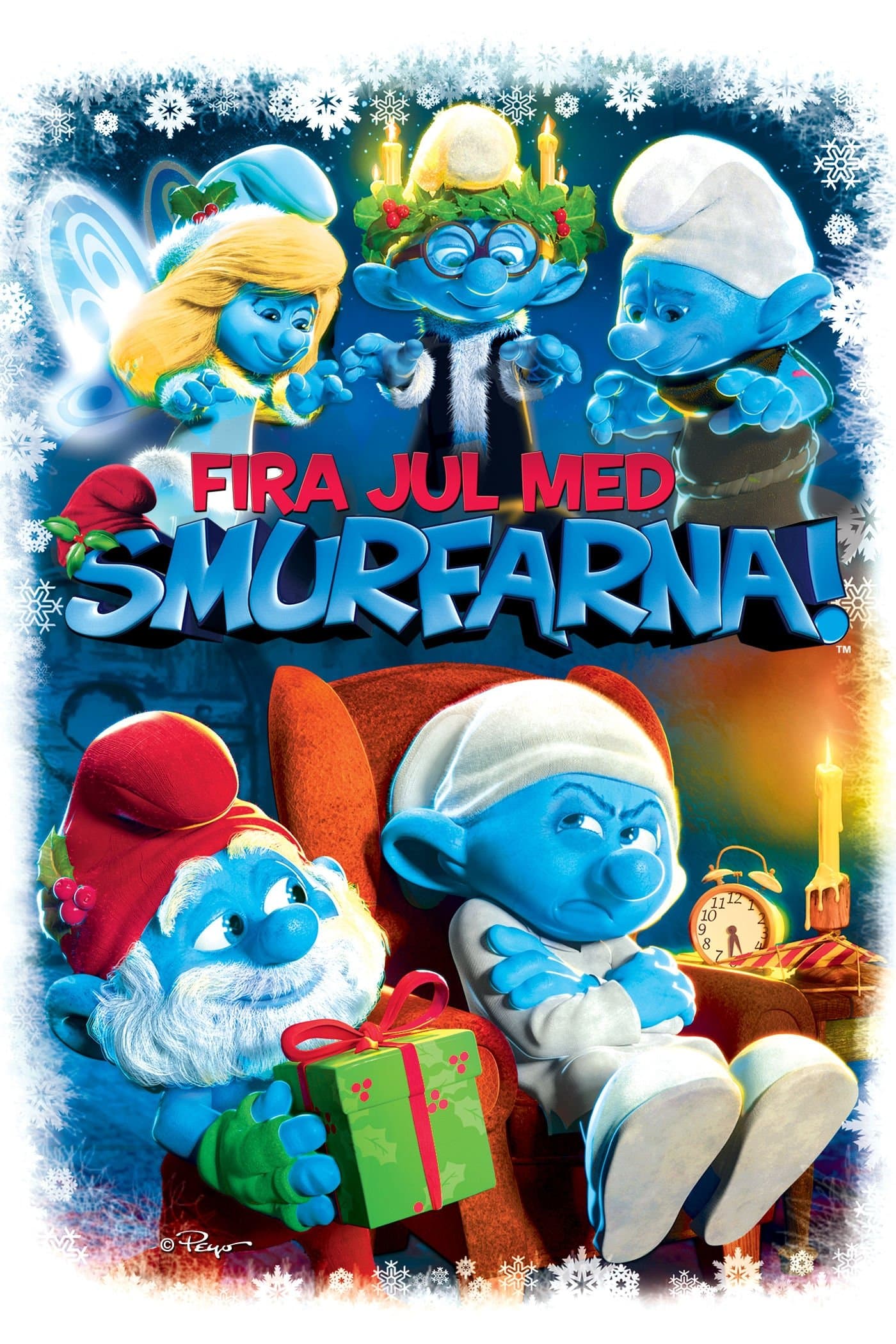 Fira jul med smurfarna!