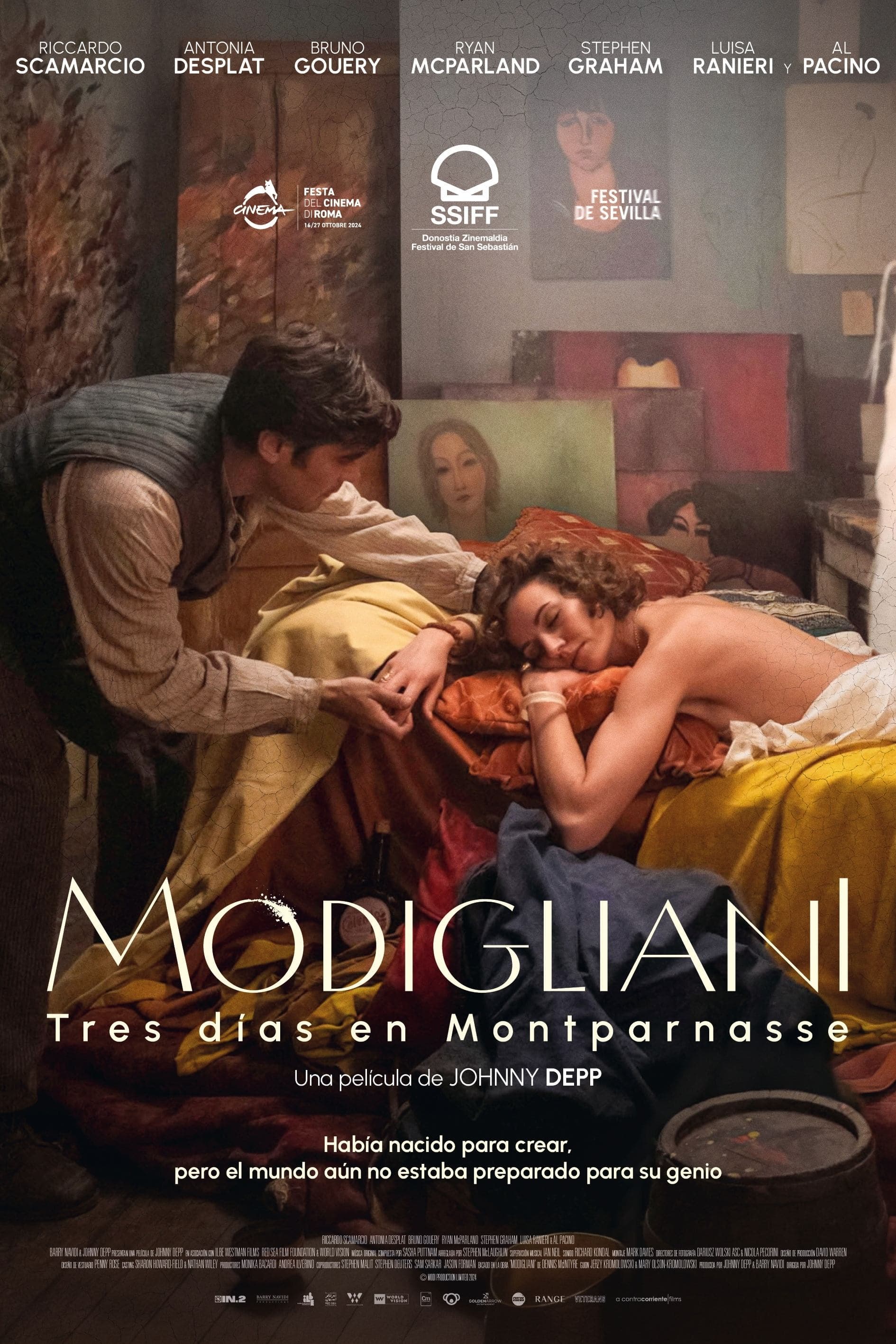 Modigliani, tes días en Montparnasse