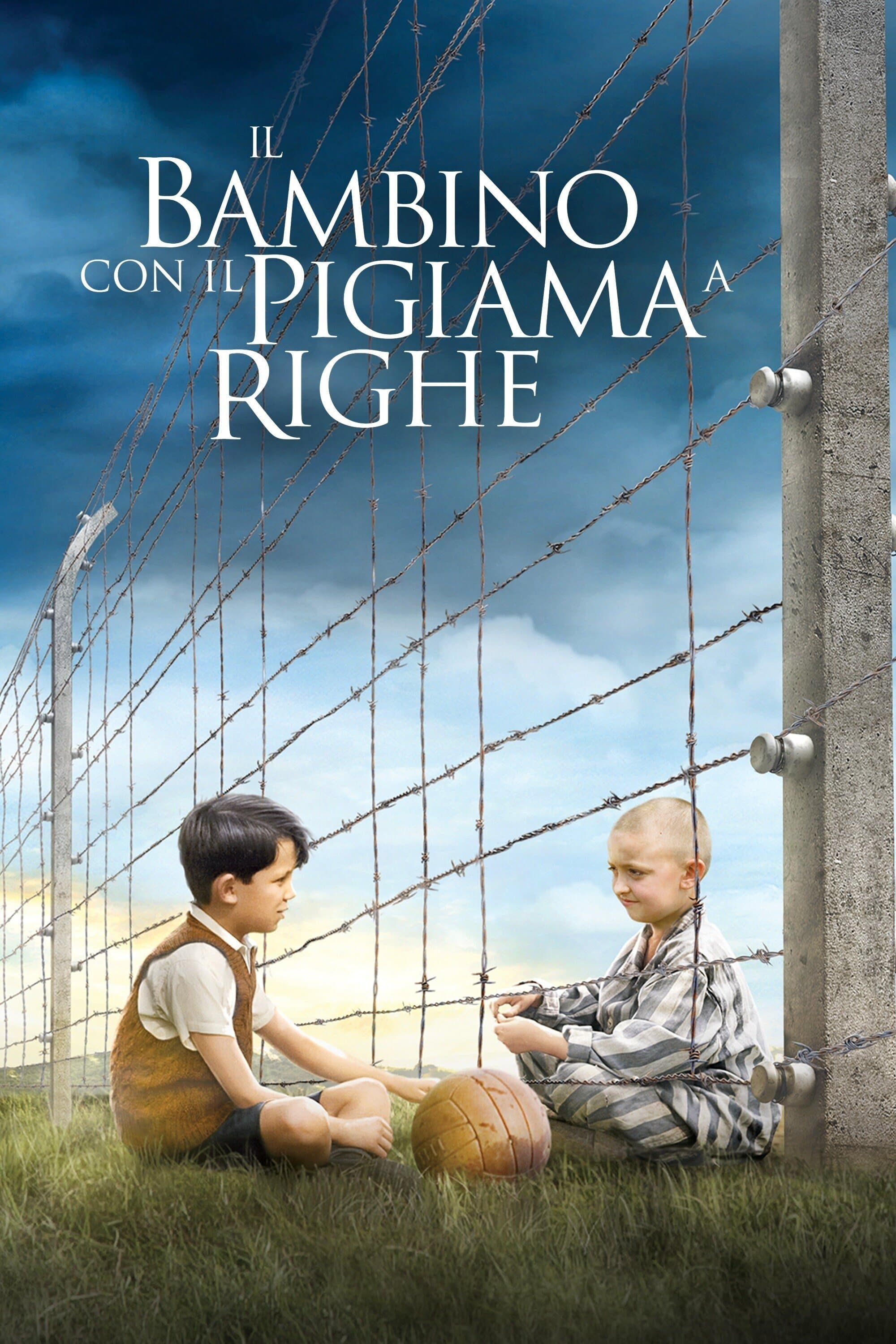 Il bambino con il pigiama a righe
