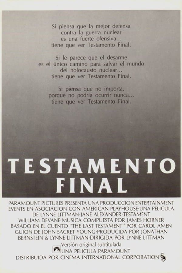 Testamento final